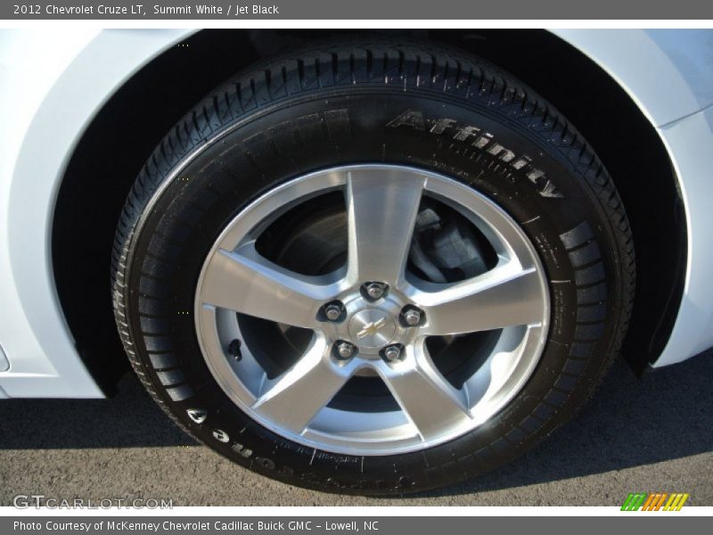 Summit White / Jet Black 2012 Chevrolet Cruze LT
