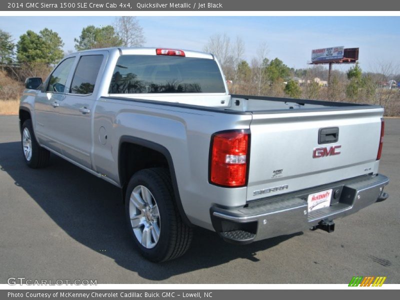 Quicksilver Metallic / Jet Black 2014 GMC Sierra 1500 SLE Crew Cab 4x4