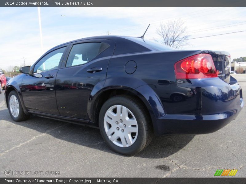 True Blue Pearl / Black 2014 Dodge Avenger SE