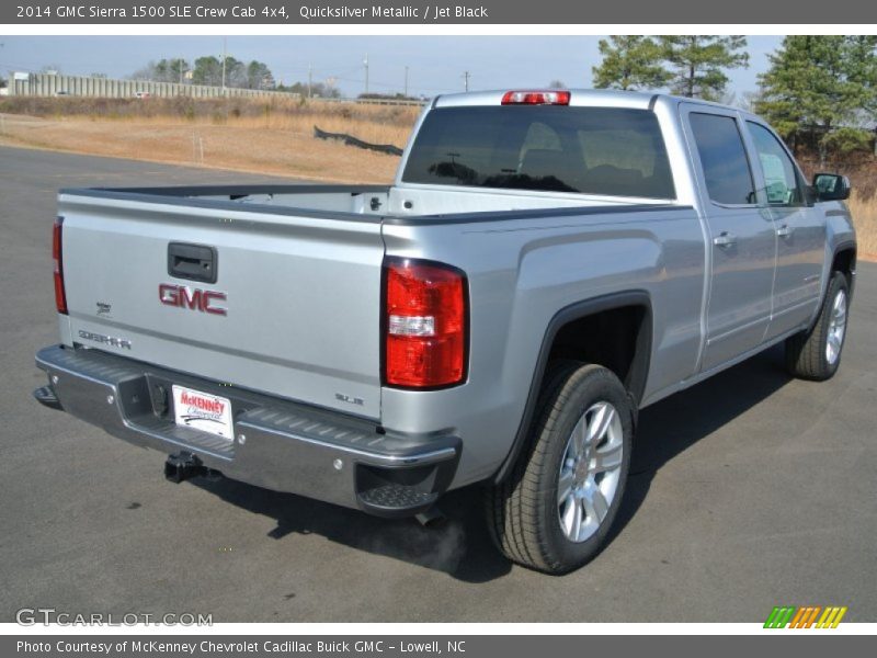 Quicksilver Metallic / Jet Black 2014 GMC Sierra 1500 SLE Crew Cab 4x4