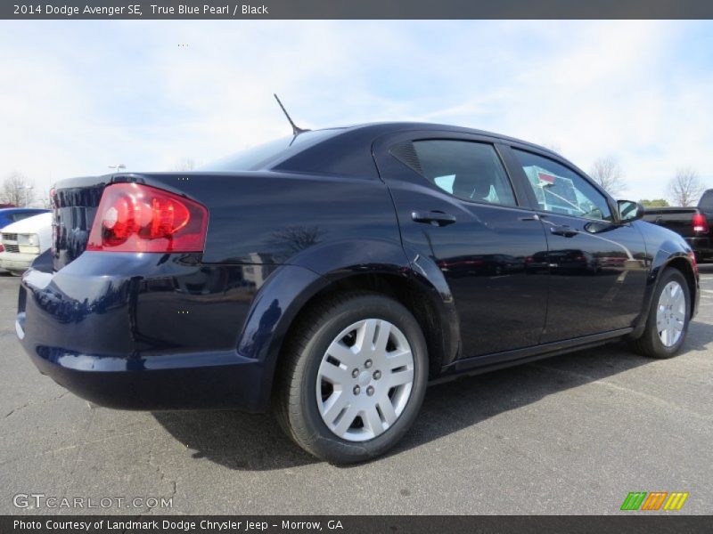 True Blue Pearl / Black 2014 Dodge Avenger SE