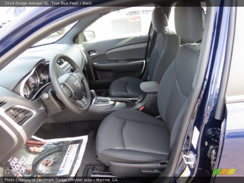 True Blue Pearl / Black 2014 Dodge Avenger SE
