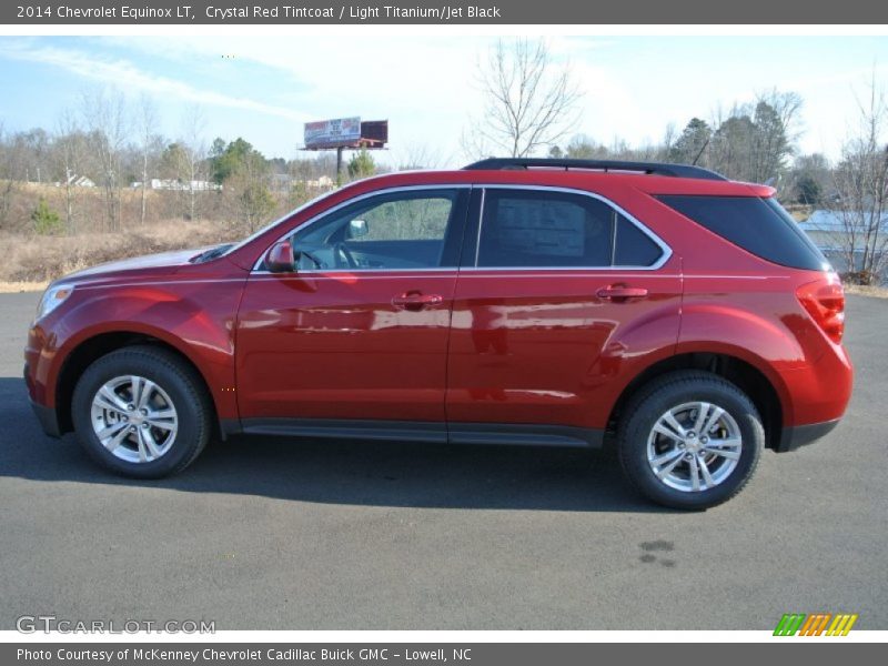 Crystal Red Tintcoat / Light Titanium/Jet Black 2014 Chevrolet Equinox LT