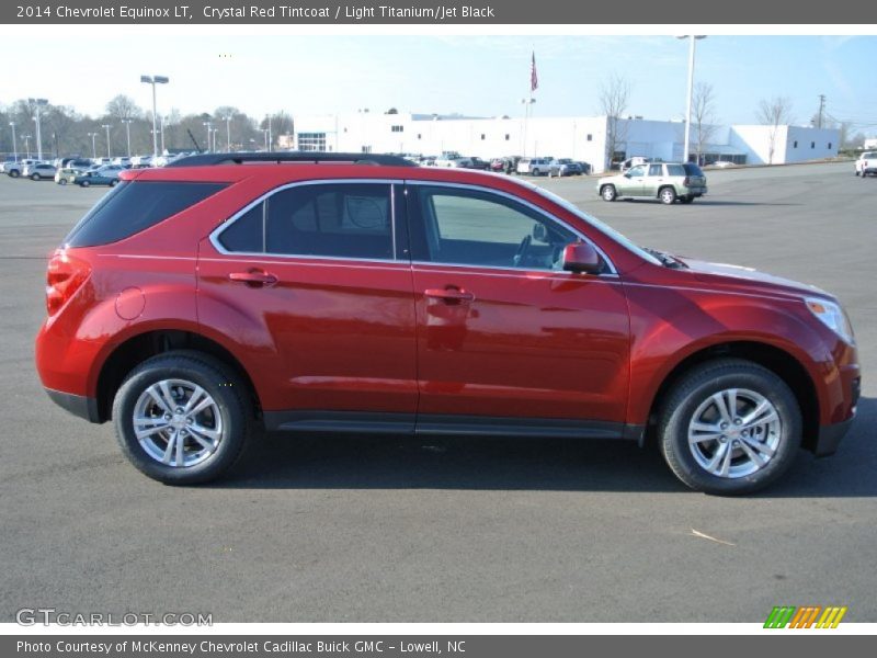 Crystal Red Tintcoat / Light Titanium/Jet Black 2014 Chevrolet Equinox LT