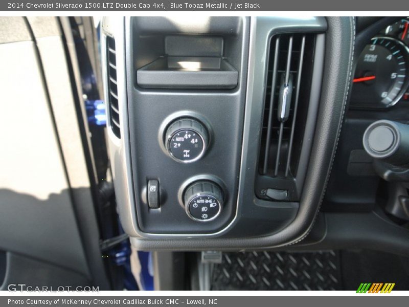 Blue Topaz Metallic / Jet Black 2014 Chevrolet Silverado 1500 LTZ Double Cab 4x4