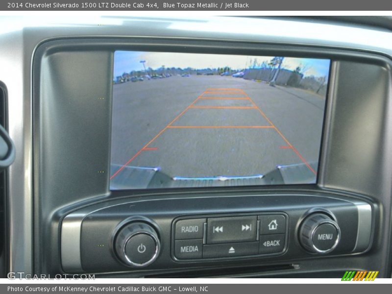 Blue Topaz Metallic / Jet Black 2014 Chevrolet Silverado 1500 LTZ Double Cab 4x4
