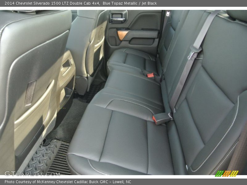 Blue Topaz Metallic / Jet Black 2014 Chevrolet Silverado 1500 LTZ Double Cab 4x4