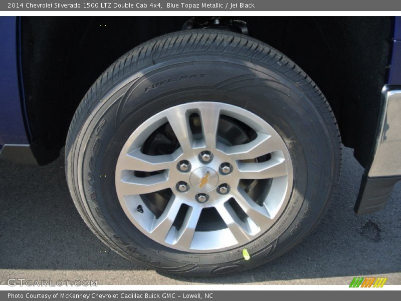 Blue Topaz Metallic / Jet Black 2014 Chevrolet Silverado 1500 LTZ Double Cab 4x4