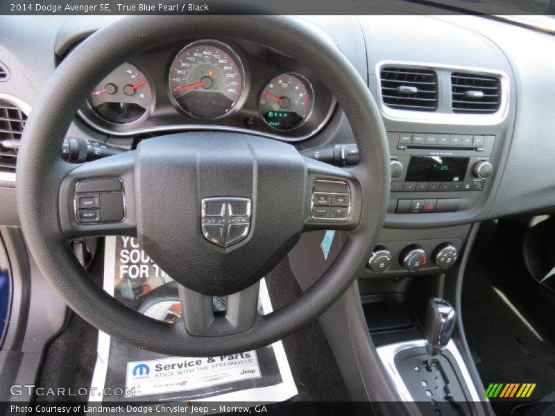 True Blue Pearl / Black 2014 Dodge Avenger SE