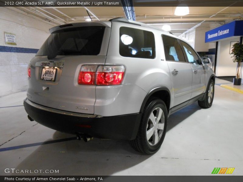 Quicksilver Metallic / Light Titanium 2012 GMC Acadia SLT AWD