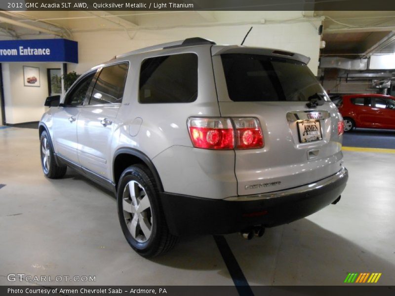 Quicksilver Metallic / Light Titanium 2012 GMC Acadia SLT AWD