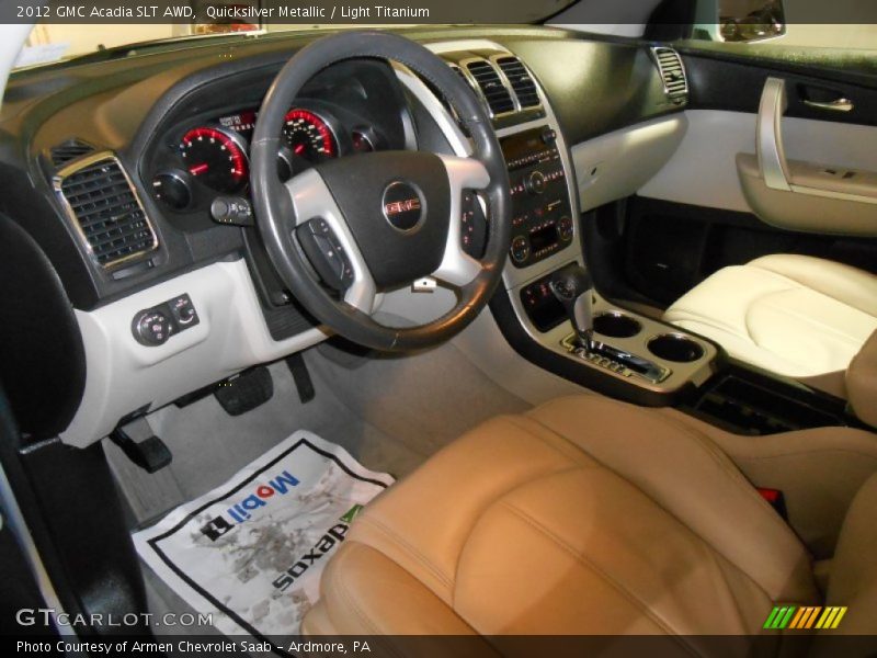 Quicksilver Metallic / Light Titanium 2012 GMC Acadia SLT AWD