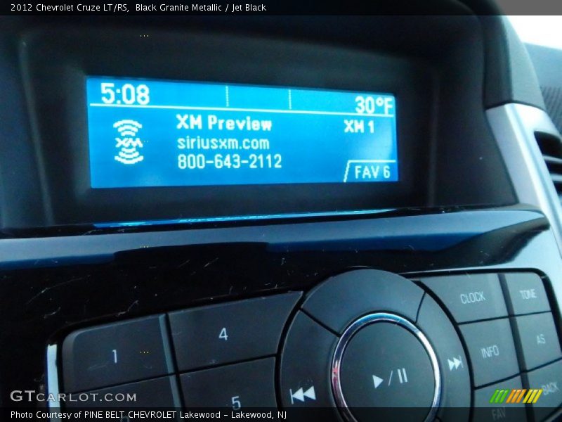 Black Granite Metallic / Jet Black 2012 Chevrolet Cruze LT/RS