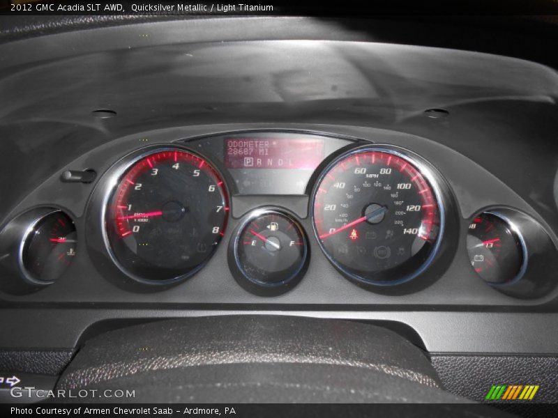 Quicksilver Metallic / Light Titanium 2012 GMC Acadia SLT AWD