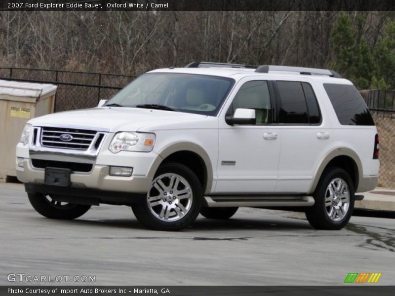 Oxford White / Camel 2007 Ford Explorer Eddie Bauer