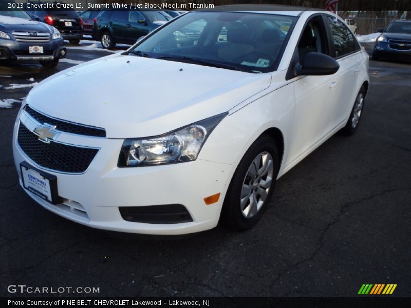 Summit White / Jet Black/Medium Titanium 2013 Chevrolet Cruze LS