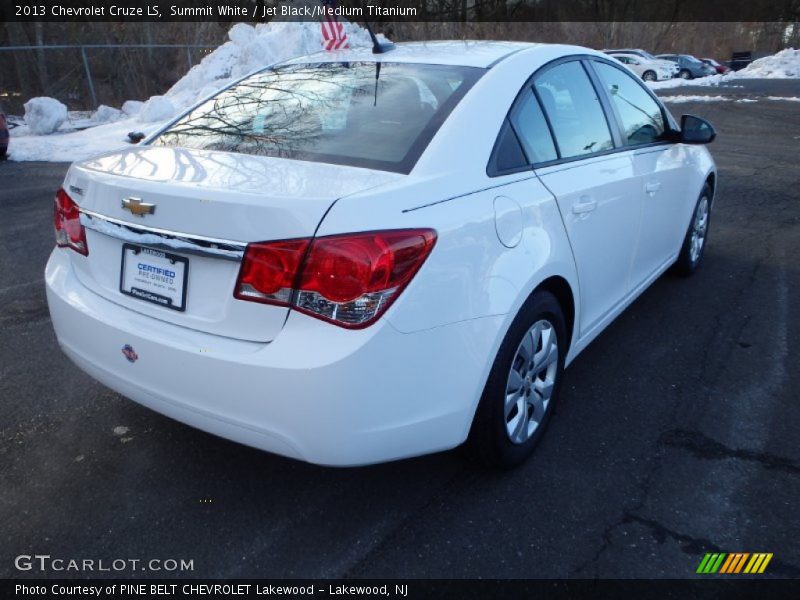 Summit White / Jet Black/Medium Titanium 2013 Chevrolet Cruze LS