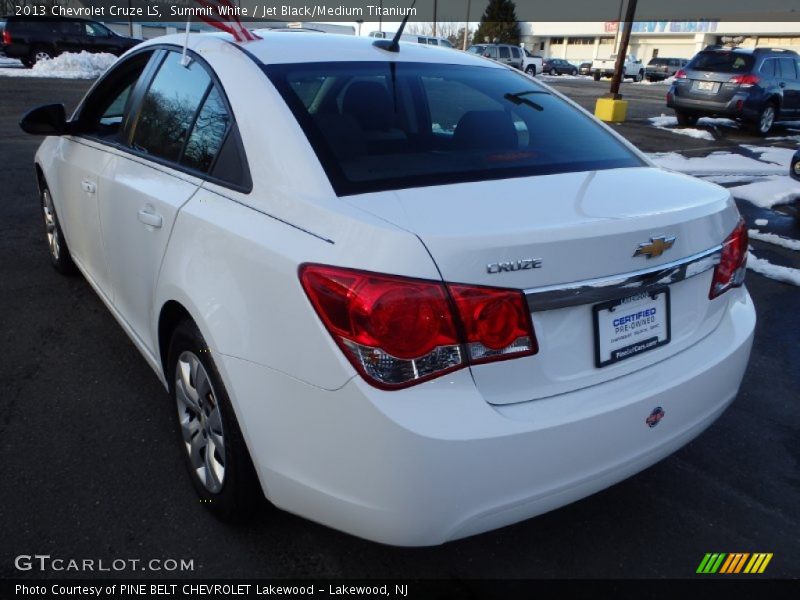 Summit White / Jet Black/Medium Titanium 2013 Chevrolet Cruze LS