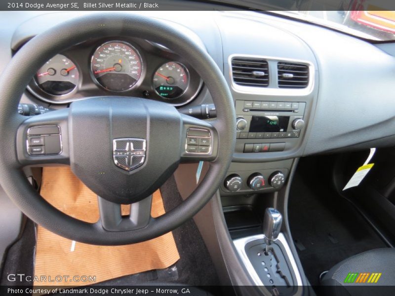 Billet Silver Metallic / Black 2014 Dodge Avenger SE