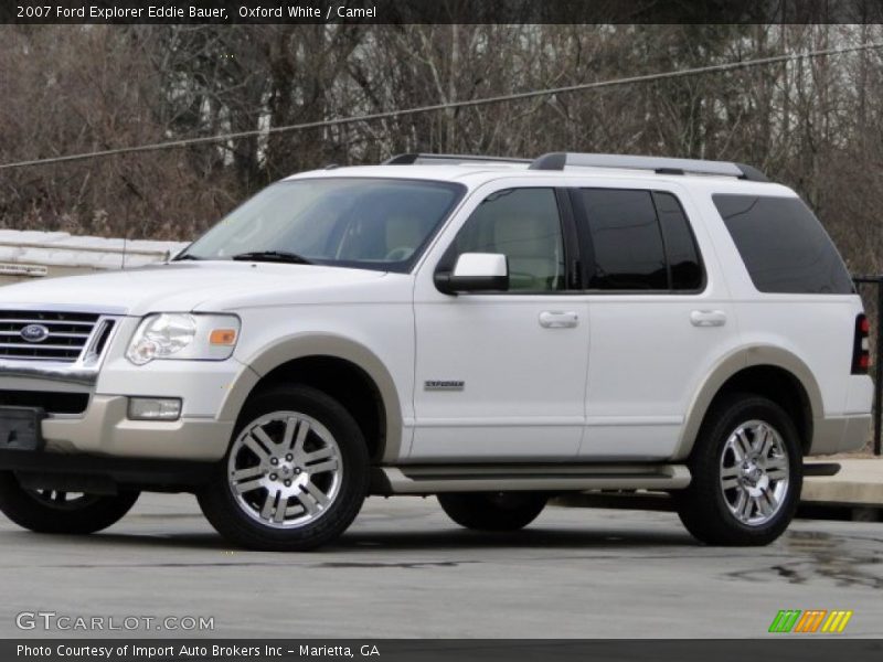 Oxford White / Camel 2007 Ford Explorer Eddie Bauer