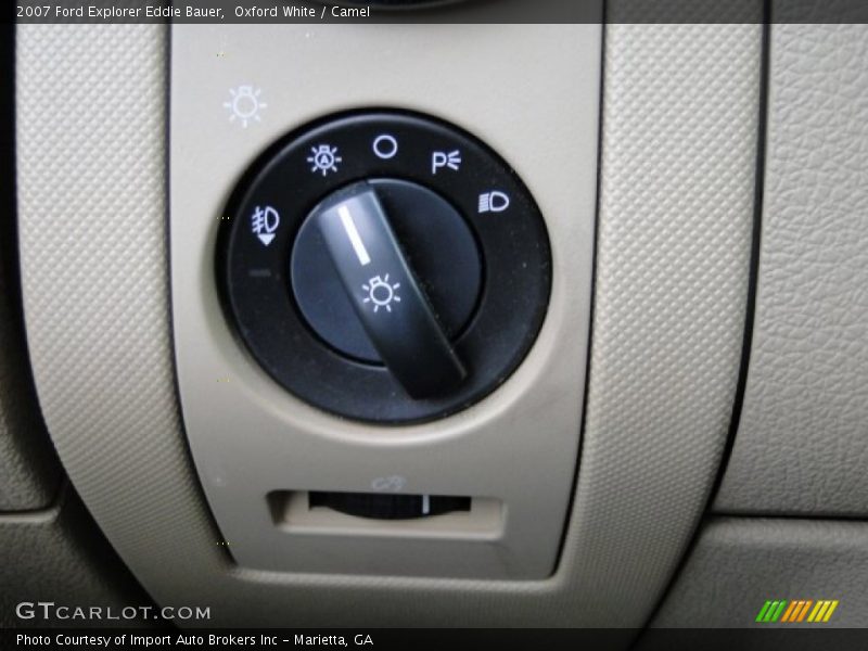 Controls of 2007 Explorer Eddie Bauer