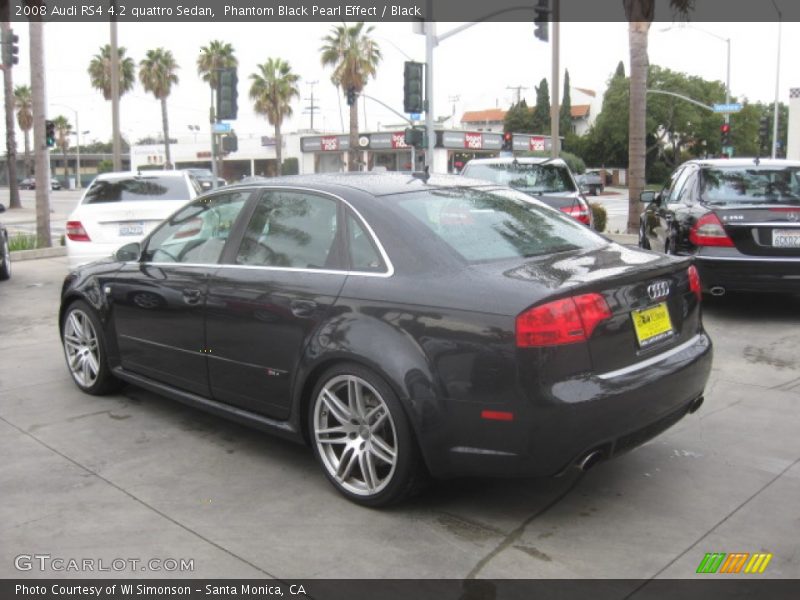 Phantom Black Pearl Effect / Black 2008 Audi RS4 4.2 quattro Sedan