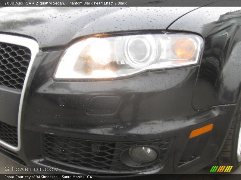 Phantom Black Pearl Effect / Black 2008 Audi RS4 4.2 quattro Sedan