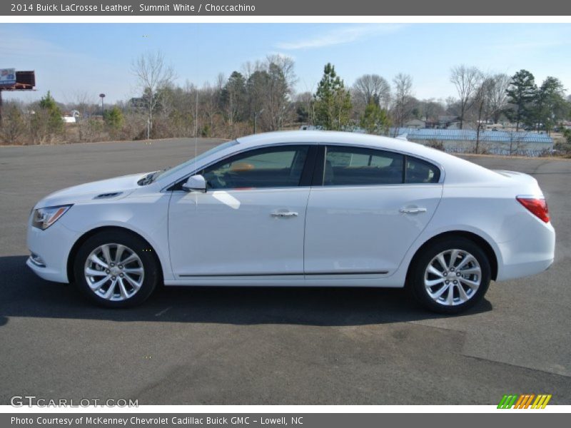 Summit White / Choccachino 2014 Buick LaCrosse Leather