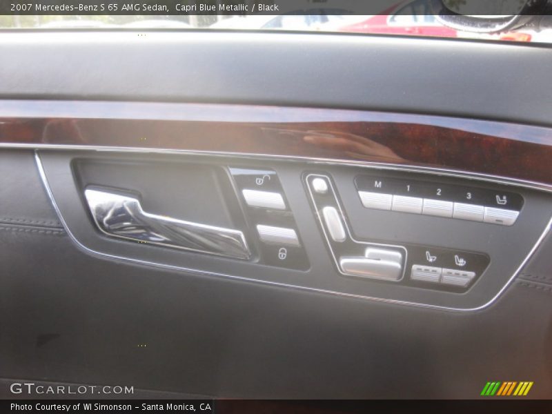 Capri Blue Metallic / Black 2007 Mercedes-Benz S 65 AMG Sedan