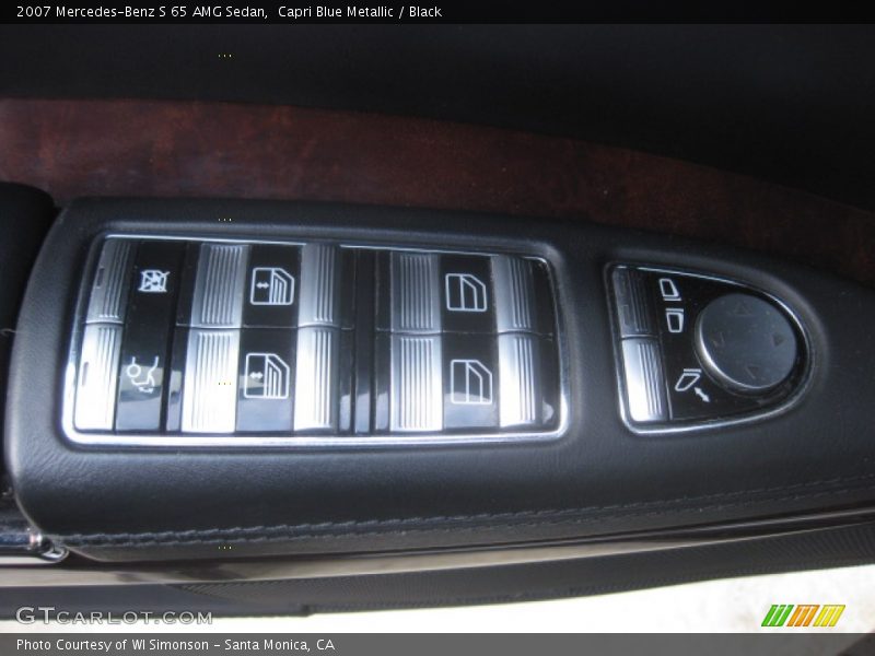 Capri Blue Metallic / Black 2007 Mercedes-Benz S 65 AMG Sedan
