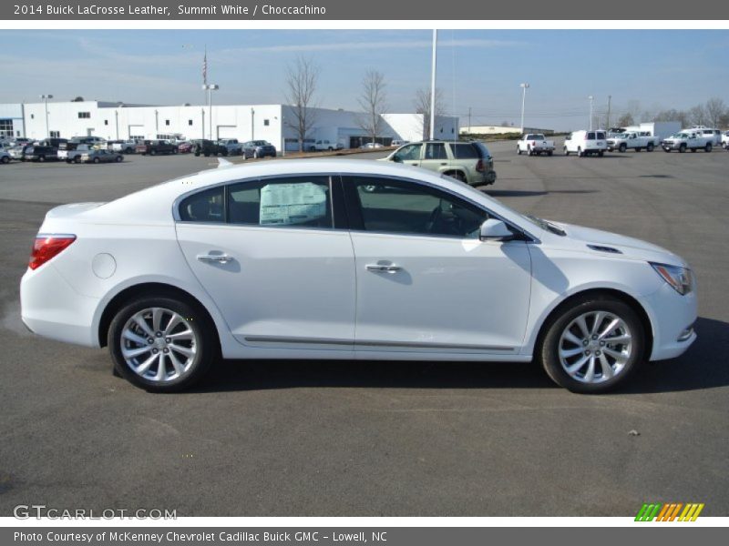 Summit White / Choccachino 2014 Buick LaCrosse Leather