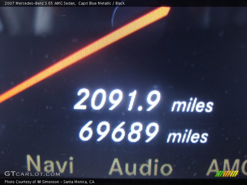 Capri Blue Metallic / Black 2007 Mercedes-Benz S 65 AMG Sedan