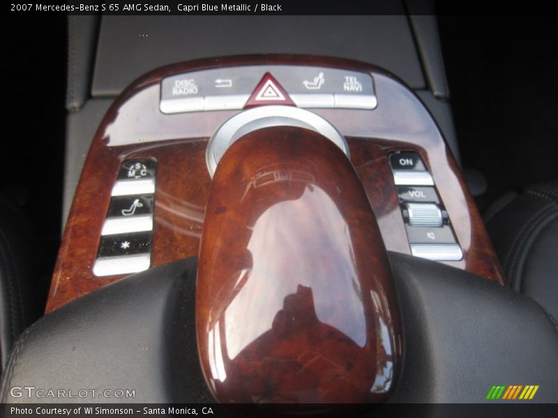 Capri Blue Metallic / Black 2007 Mercedes-Benz S 65 AMG Sedan