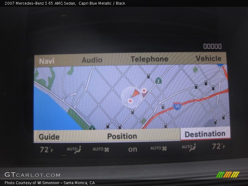 Capri Blue Metallic / Black 2007 Mercedes-Benz S 65 AMG Sedan