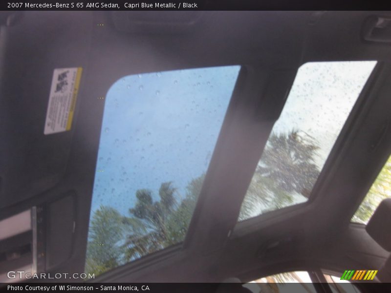 Capri Blue Metallic / Black 2007 Mercedes-Benz S 65 AMG Sedan