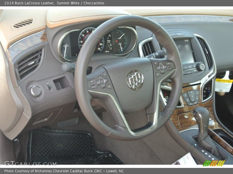 Summit White / Choccachino 2014 Buick LaCrosse Leather