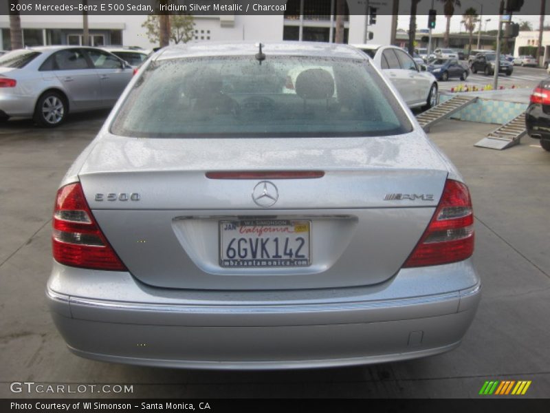 Iridium Silver Metallic / Charcoal 2006 Mercedes-Benz E 500 Sedan