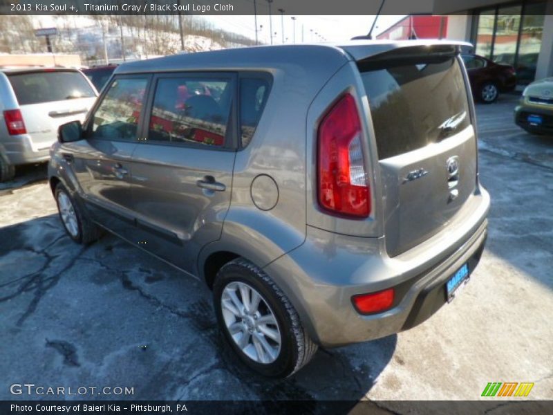 Titanium Gray / Black Soul Logo Cloth 2013 Kia Soul +