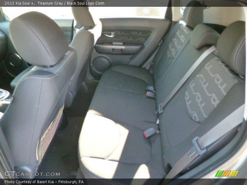 Titanium Gray / Black Soul Logo Cloth 2013 Kia Soul +