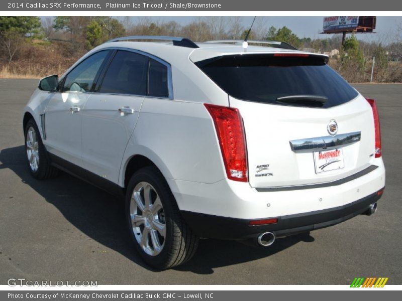 Platinum Ice Tricoat / Shale/Brownstone 2014 Cadillac SRX Performance