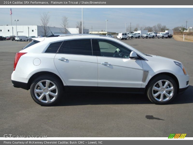 Platinum Ice Tricoat / Shale/Brownstone 2014 Cadillac SRX Performance