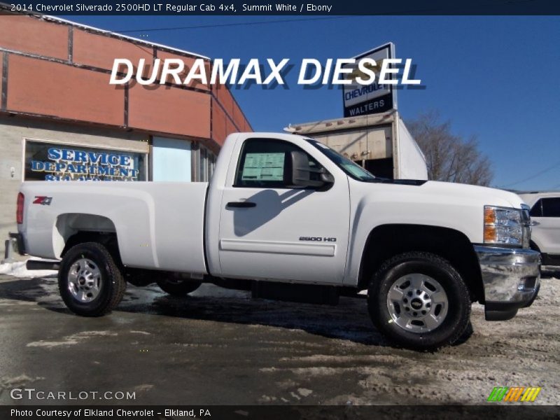 Summit White / Ebony 2014 Chevrolet Silverado 2500HD LT Regular Cab 4x4