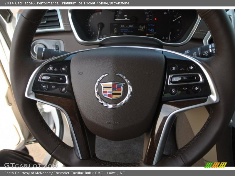 Platinum Ice Tricoat / Shale/Brownstone 2014 Cadillac SRX Performance