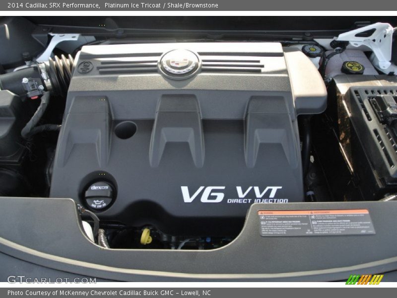 Platinum Ice Tricoat / Shale/Brownstone 2014 Cadillac SRX Performance