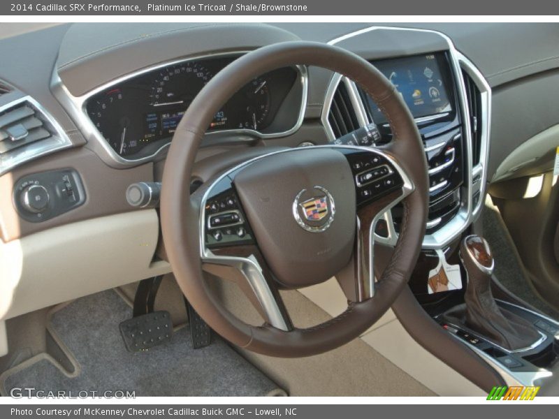 Platinum Ice Tricoat / Shale/Brownstone 2014 Cadillac SRX Performance