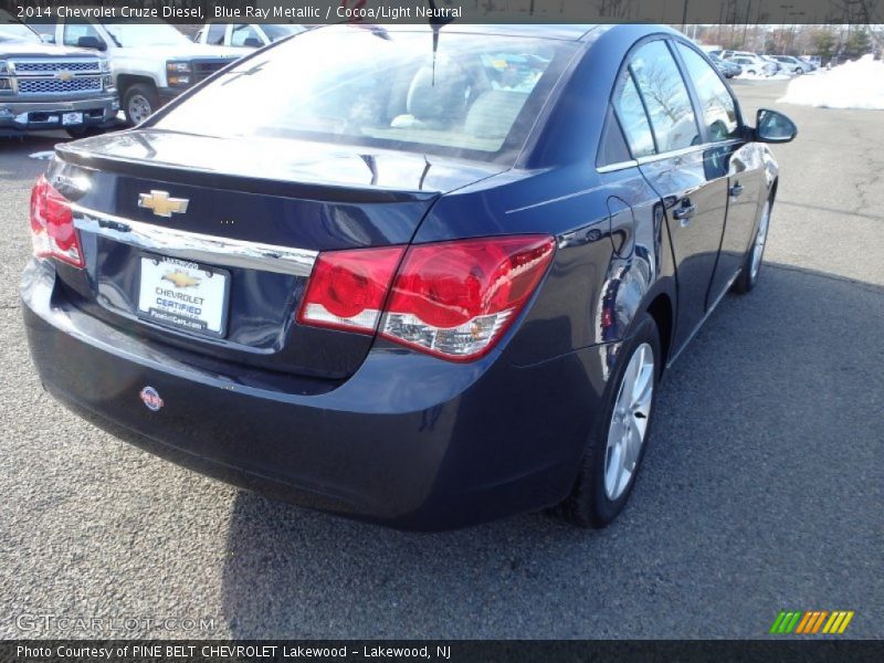 Blue Ray Metallic / Cocoa/Light Neutral 2014 Chevrolet Cruze Diesel