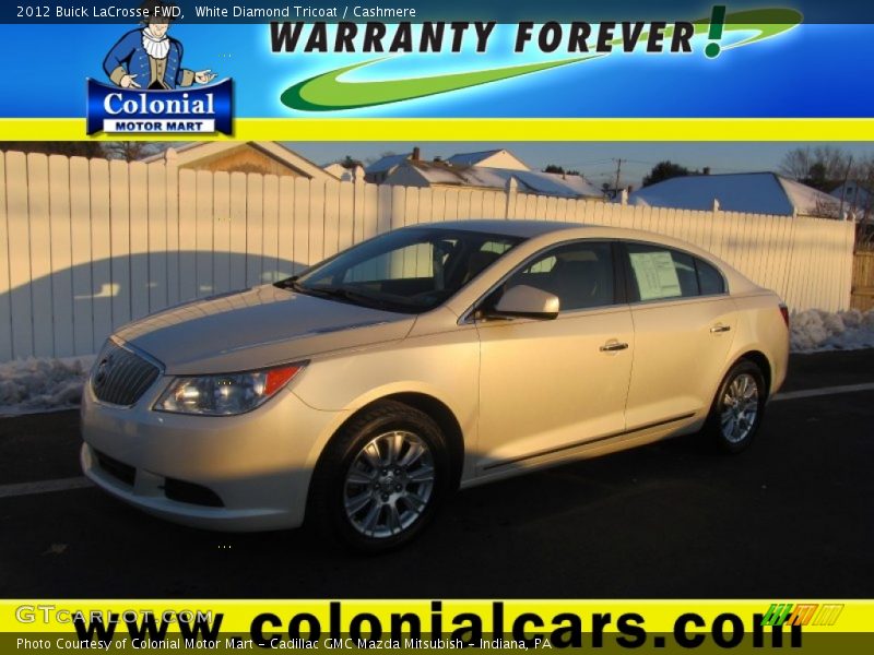 White Diamond Tricoat / Cashmere 2012 Buick LaCrosse FWD