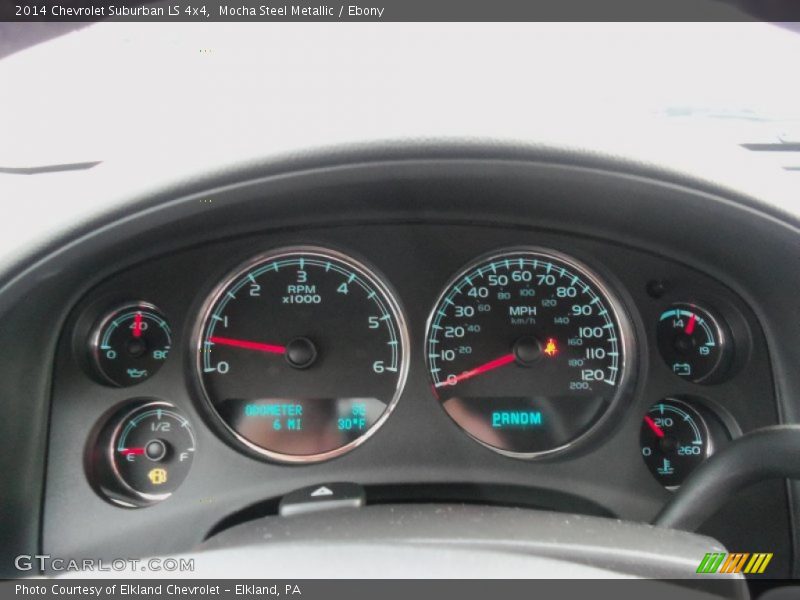 Mocha Steel Metallic / Ebony 2014 Chevrolet Suburban LS 4x4