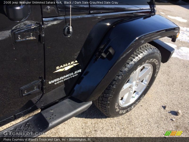 Black / Dark Slate Gray/Med Slate Gray 2008 Jeep Wrangler Unlimited Sahara 4x4