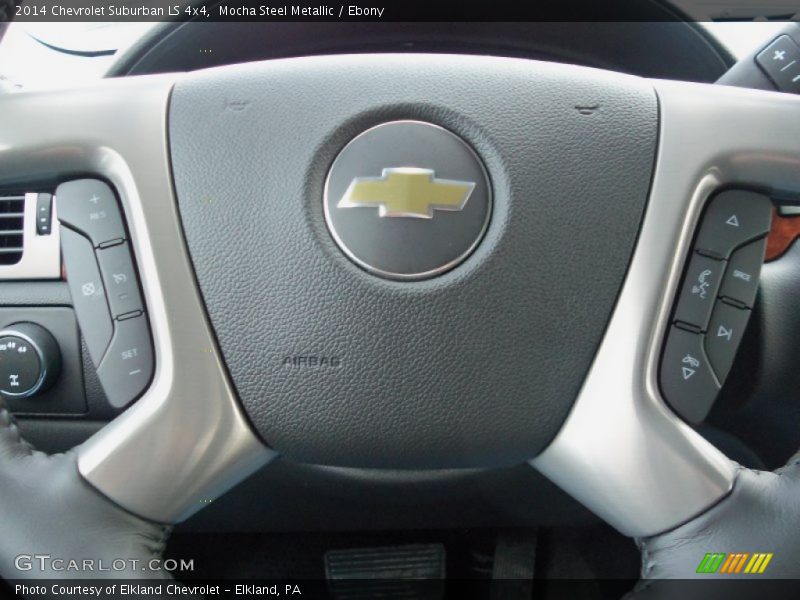 Mocha Steel Metallic / Ebony 2014 Chevrolet Suburban LS 4x4